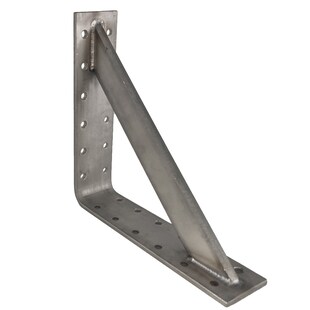 Edelstahl Winkel 200x200x50mm verstärkt Schwerlast Wand Träger Schienenkonsole 