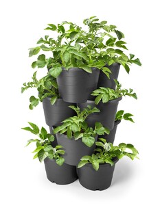 Säulentopf Pflanzturm Kräuter Topf Kartoffelturm Pflanzsäule Blumen Blumenampel 