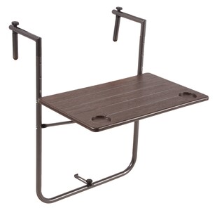 Balkon Hängetisch TABORA Klapptisch Tisch klappbar Holz Optik Balkonhängetisch 