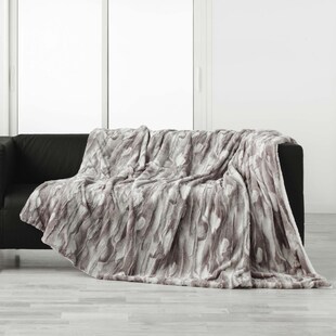XXL Kuscheldecke Felloptik 180x220 Tagesdecke Kunstfell Decke Felldecke Imitat 