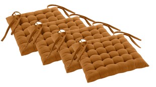 4x Stuhlkissen 38x38cm 