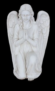 Gartenfigur Engel Elea Porzellanfigur Figur Skulptur Garten Terrasse Deko 