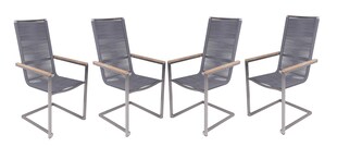 4er Set Freischwinger Pavia Hochlehner Küchenstuhl Wohnzimmer Esszimmer Stuhl 