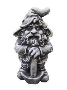 Gartenfigur Zwerg Figur Skulptur Gartendeko Garten Terrasse Deko Staue 