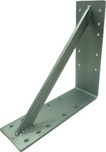 Winkel feuerverzinkt 300x300x100mm verstärkt Schwerlast Träger Schienenkonsole 
