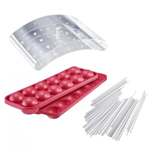 Westmark Cake Pop Set Silikon Backform Kuchenform Backzubehör Kuchen Gepäckform 