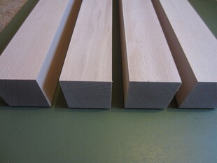 1x Tischbein Regal Stab Kantholz massiv Buche sehr stabil 55mm 1000mm geschliffen 