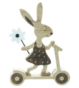 Häsin Osterfahrt Ostern Osterfigur Figur Osterdeko Frühling Deko Dekoration 