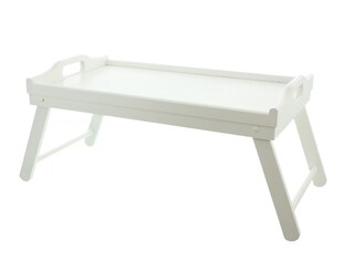 Tablett Simply White mit Füßen Tablett Holztablett Serviertablett Küchendeko 