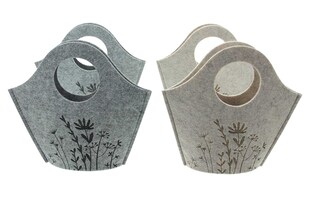 Filztasche Blumenwiese 4er Set Aufbewahrung Geschenktasche Filz Frühling Ostern 