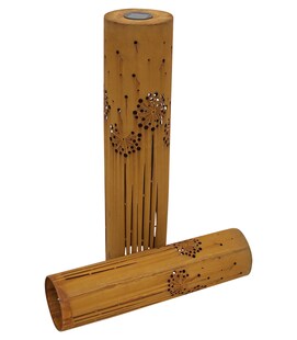 LED-Solarsäule Pusteblume 2er Set Lampe Deko Dekoration Gartendeko Leuchte 