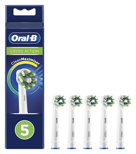 5x Original Oral B Cross Action Aufsteckbürsten Ersatzbürste Zahnbürste Aufsätze 