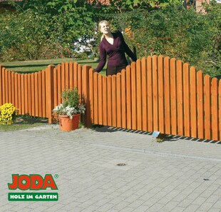 JODA Pforte 100x80/90 Zaunpforte Zaun Vorgartenzaun Holz Gartenzaun Pinie 