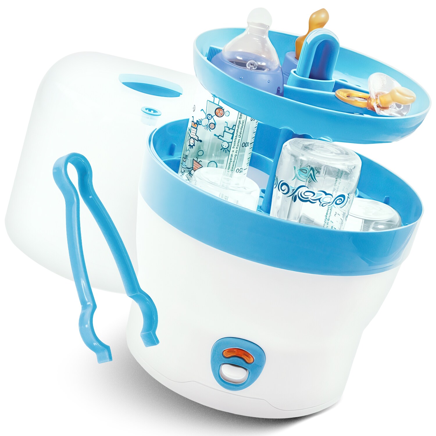 Babyruf BS 29b Babyflaschen Sterilisator für 6 Flaschen, Blau