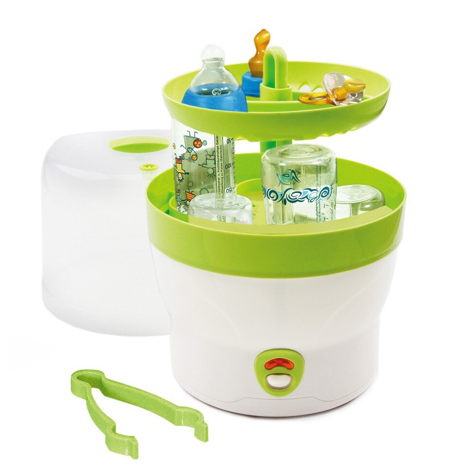 Babyruf BS 29g Babyflaschen Sterilisator für 6 Flaschen, grün