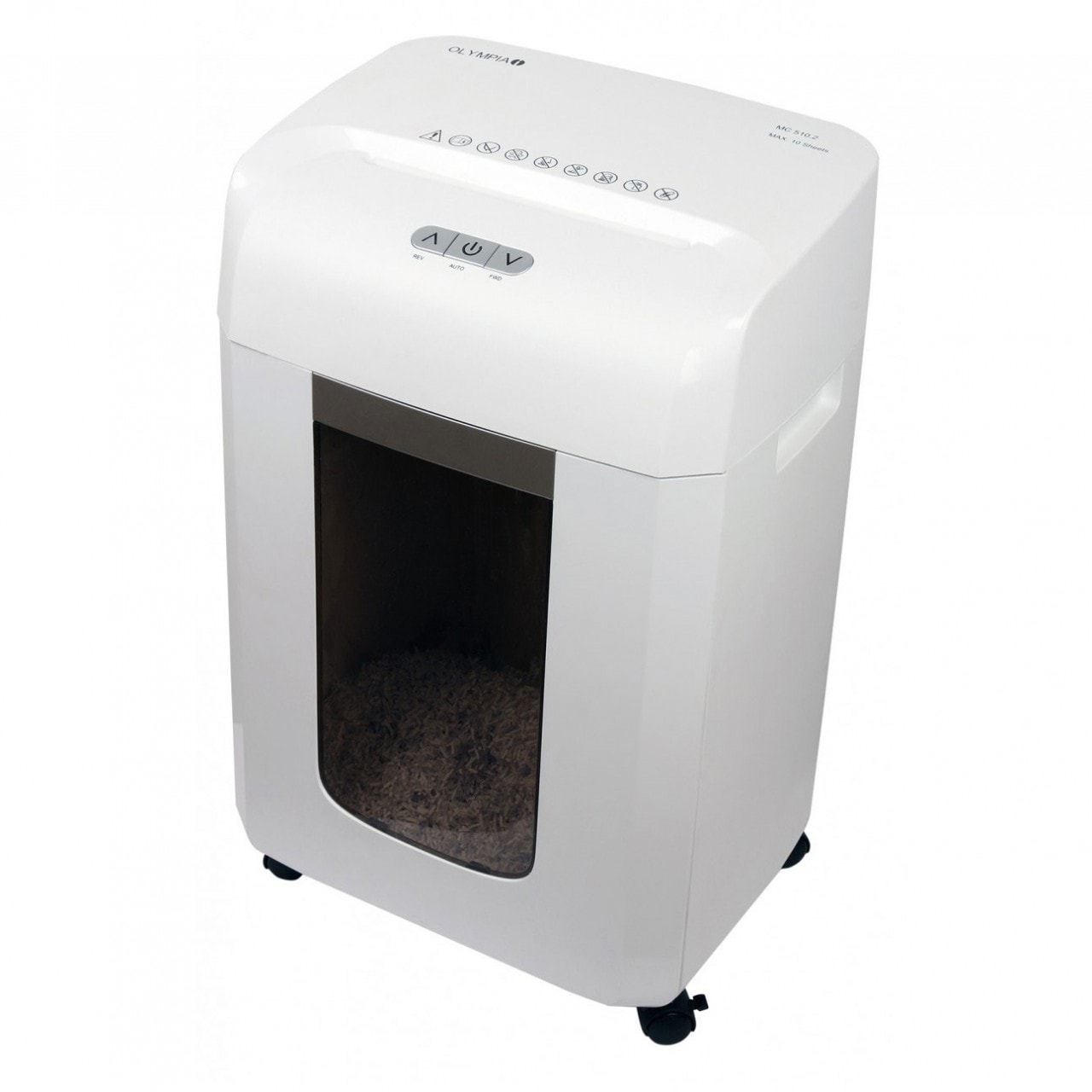 OLYMPIA MC 510.2 professioneller Aktenvernichter, Micro Partikelschnitt, bis 10 Blatt 