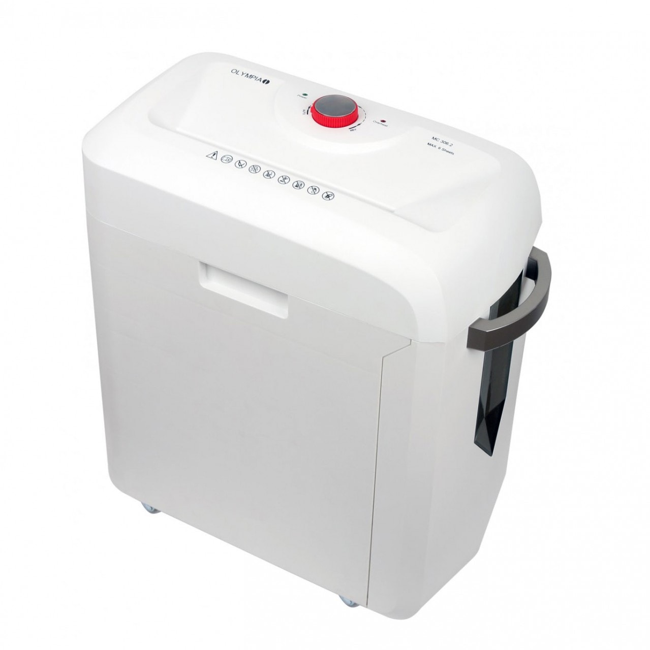 OLYMPIA MC 306.2 professioneller Aktenvernichter, Micro Partikelschnitt, bis 6 Blatt 