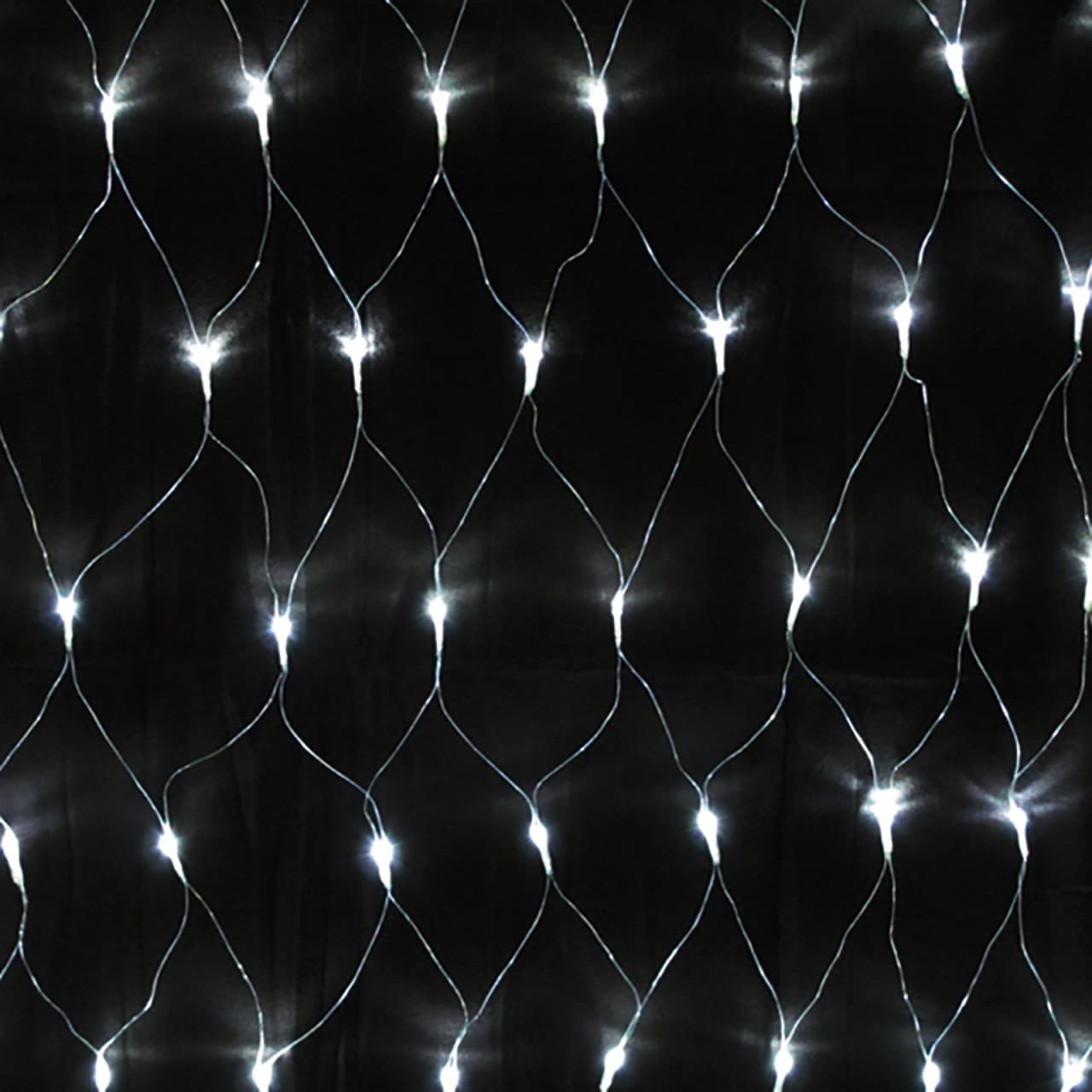 LEX 160er LED Lichternetz f&uuml;r Innen- und Au&szlig;enbereich, Kaltwei&szlig;, IP44, 2 x 1,2 m 