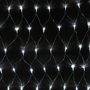 LEX 160er LED Lichternetz für Innen- und Außenbereich, Kaltweiß, IP44, 2 x 1,2 m 