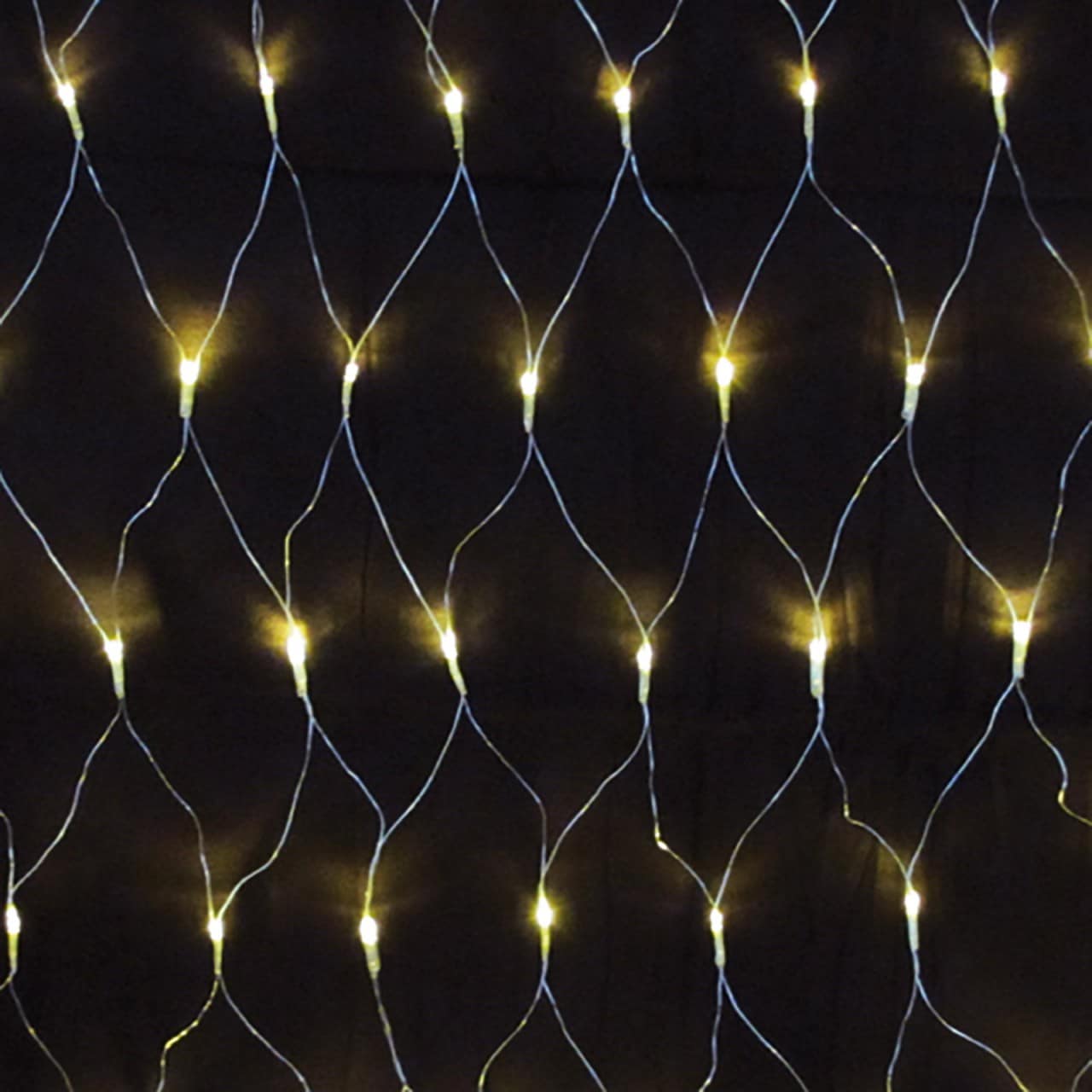 LEX 160er LED Lichternetz f&uuml;r Innen- und Au&szlig;enbereich, Warmwei&szlig;, IP44, 2 x 1,2 m 