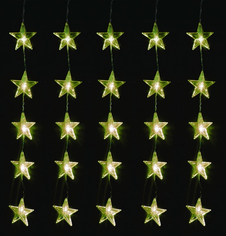 LEX 80er LED Sternenvorhang f&uuml;r Innen und Au&szlig;en, IP44, 1 m 