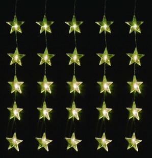 LEX 80er LED Sternenvorhang für Innen und Außen, IP44, 1 m 