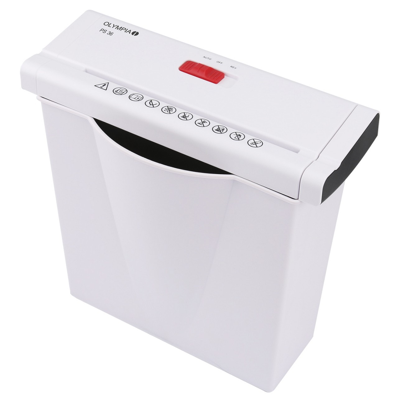 OLYMPIA PS 36 Aktenvernichter, Wei&szlig; 
