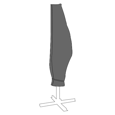 LEX Schutzhülle für Ampelschirme, Ø 200 - 400cm, Größe: 265 x 40/70/50, Tragetasche, Reißverschluss durchgängig 