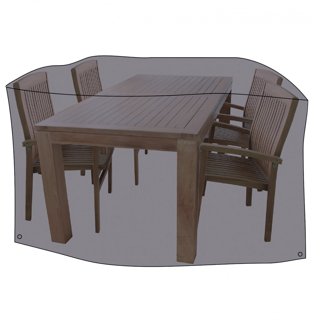 LEX Schutzh&uuml;lle f&uuml;r Sitzgruppen, 320 x 93 cm, Tragetasche 