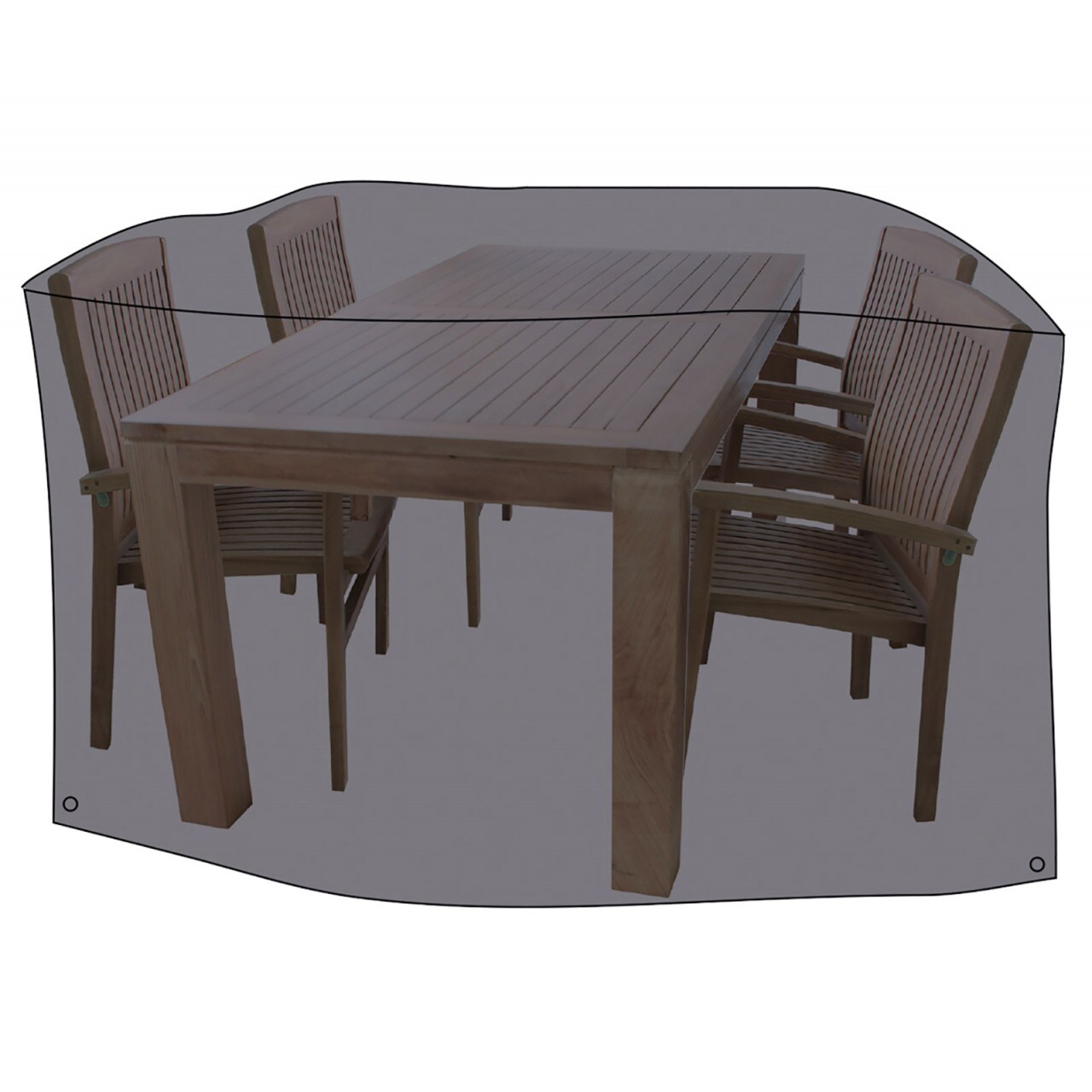 LEX Schutzh&uuml;lle Deluxe f&uuml;r Sitzgruppen, 320 x 93 cm, Tragetasche 