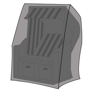 LEX Schutzhülle Deluxe für Strandkörbe, 130 x 100 x 170/134 cm, Tragetasche 