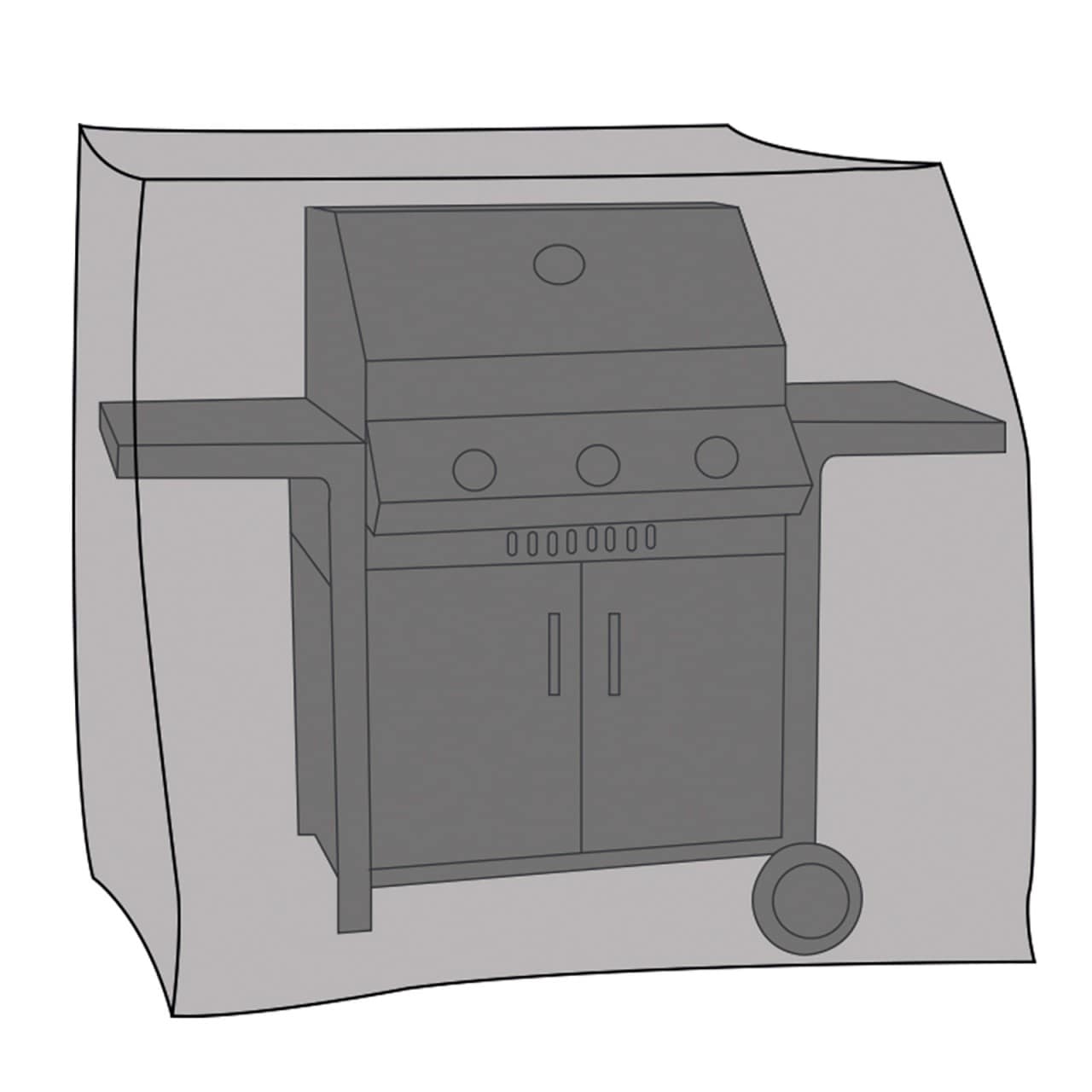 LEX Schutzh&uuml;lle Deluxe f&uuml;r Elektro/Gas/Gartengrill, 143,5 x 60 x 117,9 cm, Tragetasche 