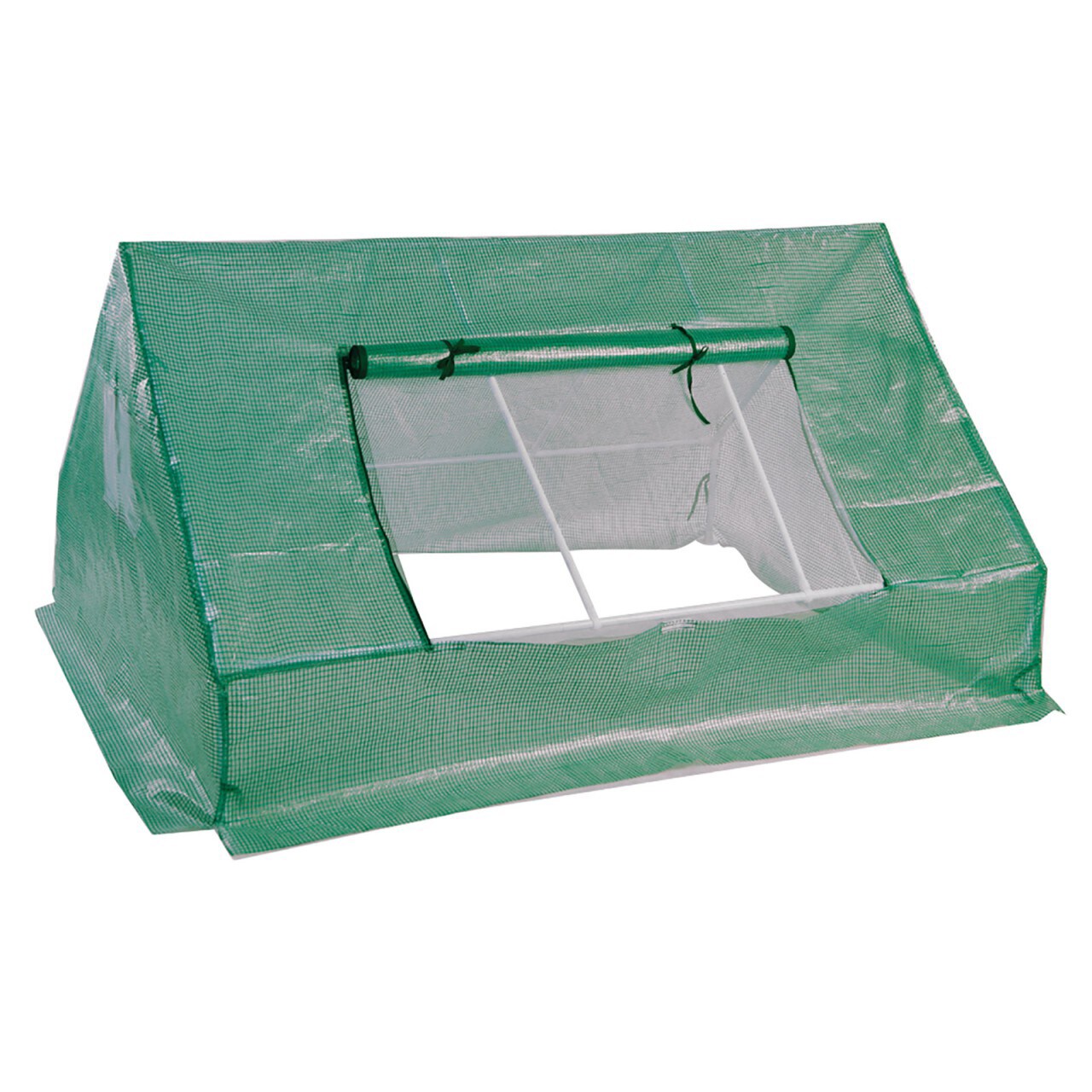 LEX Gew&auml;chshaus, Metallrahmen 18mm / PE Gewebefolie, 180 x 142 x 30/93 cm 