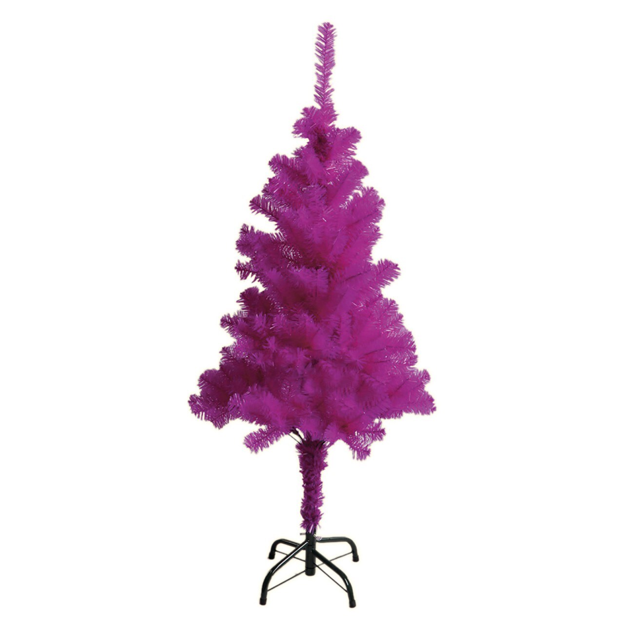 LEX K&uuml;nstlicher Weihnachtsbaum inkl. St&auml;nder, Farbe Lila, 150 cm 
