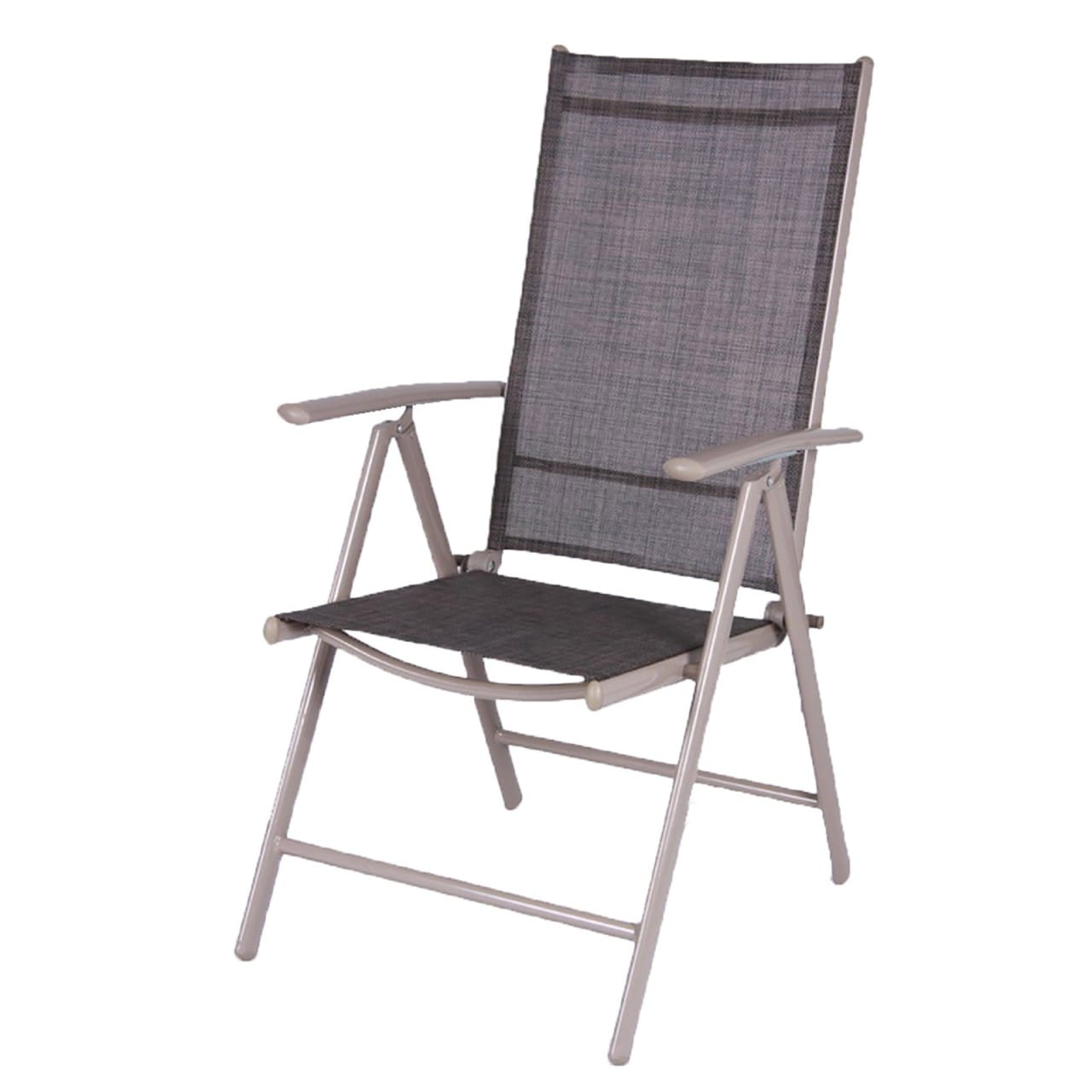 LEX Klappsessel 7-Positionen, Schwarz 