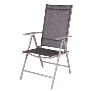 LEX Klappsessel 7-Positionen, Schwarz 