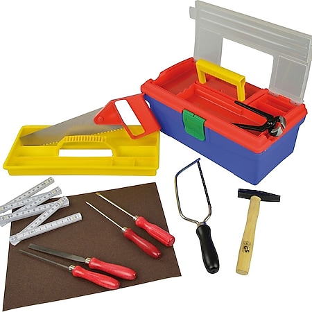 PEBARO Werkzeug-Set für Hobby und Schule, 11-teilig 