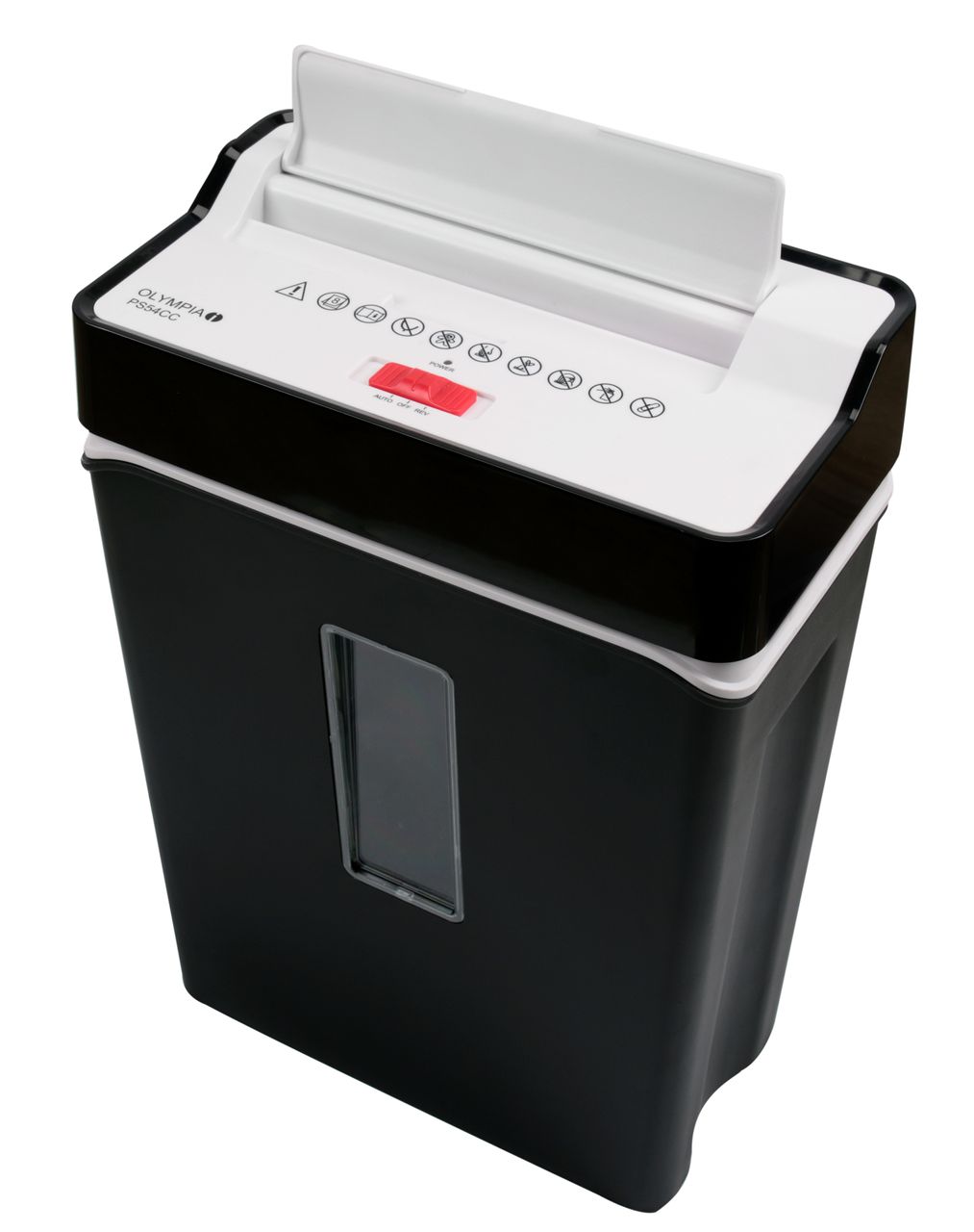 OLYMPIA PS 54 CC Aktenvernichter, Schwarz 