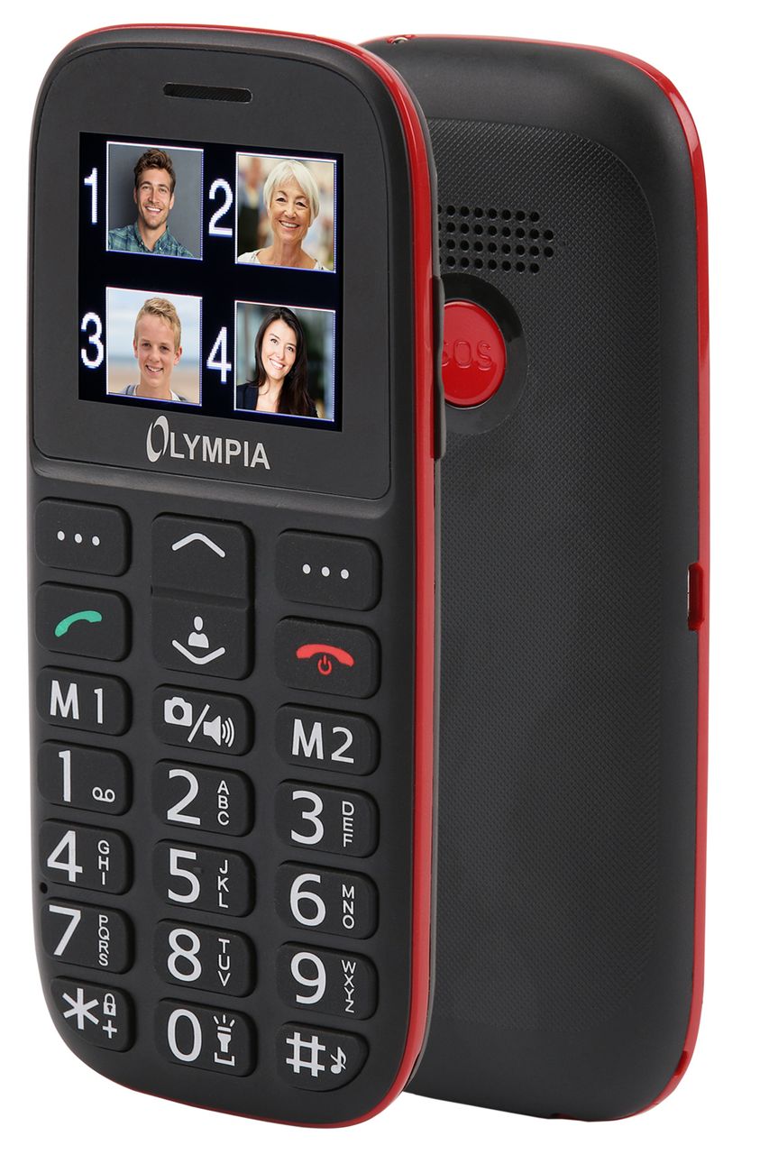 OLYMPIA Bella Senioren Mobiltelefon, Handy gro&szlig;e Tasten, Bluetooth, Ladestation 