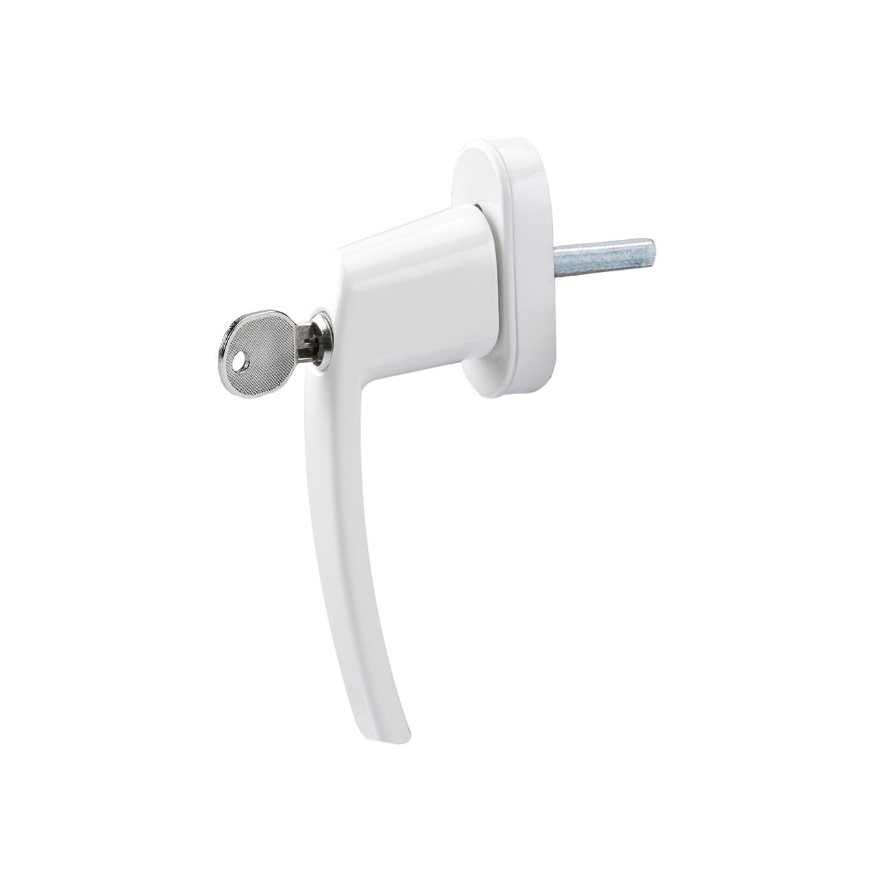 OLYMPIA FGS 100 Abschlie&szlig;barer Fenstergriff mit 2 Schl&uuml;sseln, Wei&szlig; 