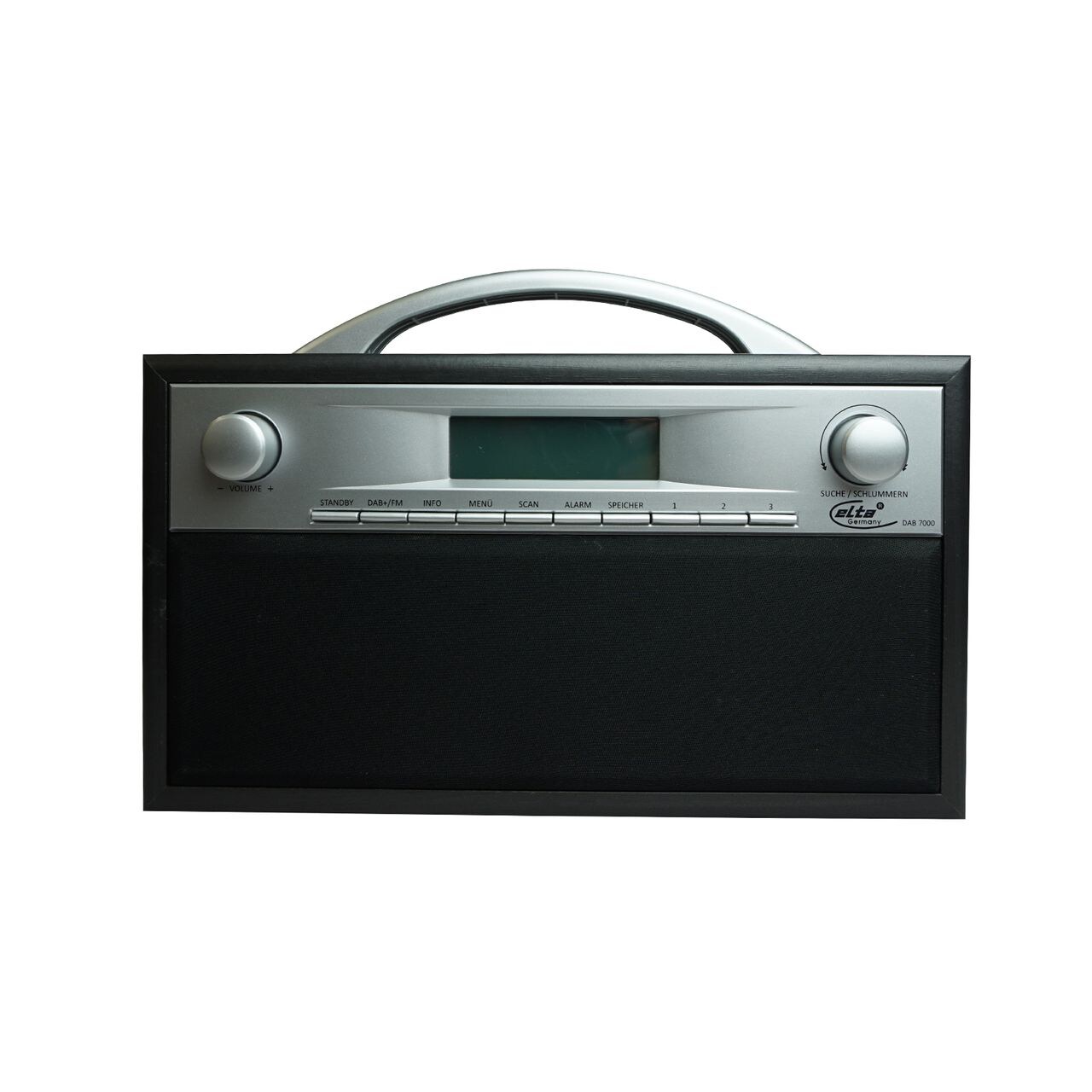 ELTA DAB-7000.1 DAB+ Radio, Holzgehäuse, Schwarz/ Grau
