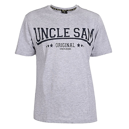 UNCLE SAM Herren T-Shirt "Original", M, Grey Melange 