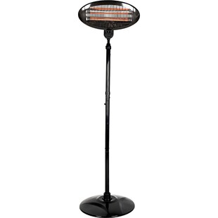 H+H BS 55 Stand-Heizstrahler mit drei Heizstäben, 2000 W 