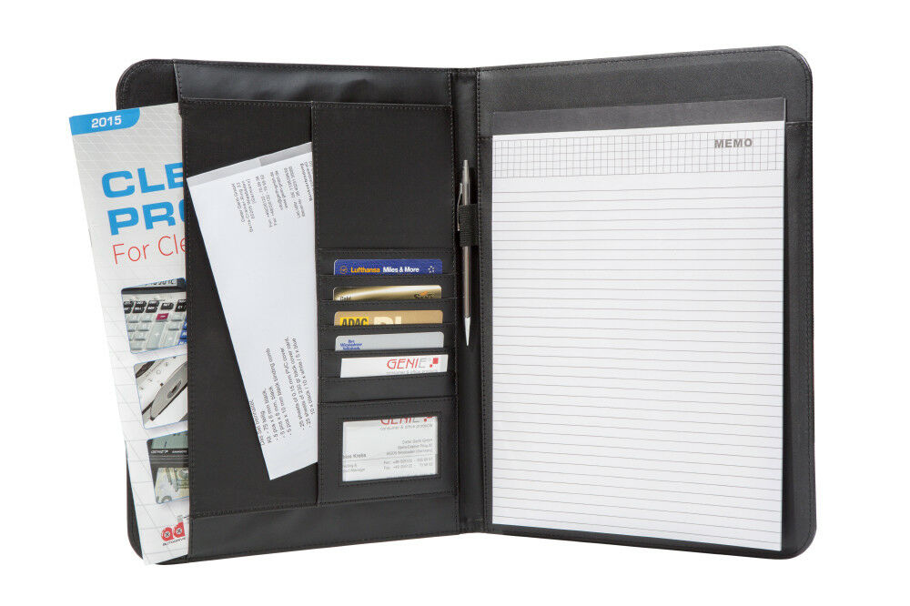 GENIE Wiesbaden A4 Schreibmappe Aktenmappe Konferenzmappe Dokumentenmappe Mappe 