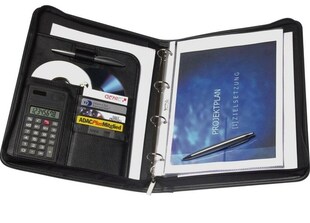 Exclusiv A4 Schreibmappe Aktenmappe Konferenzmappe Dokumentenmappe Ringbuchmappe 