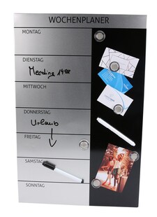 GENIE Wochenplaner Magnettafel Terminplaner Blackboard Wandtafel Pinnwand Magnet 