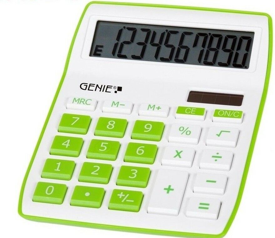 GENIE 840G Solar Tischrechner Rechenmaschine Rechner B&uuml;rorechner Taschenrechner 
