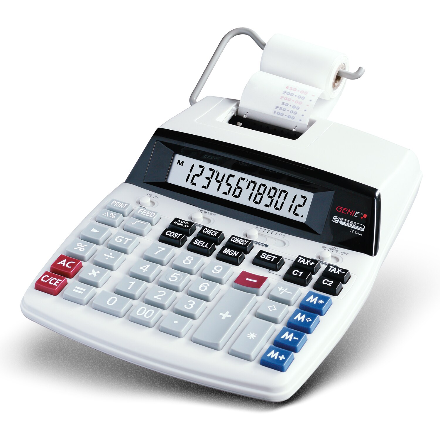 GENIE D69 Plus Druckender Tischrechner NEU! Rechenmaschine Rechner Kasse Drucker