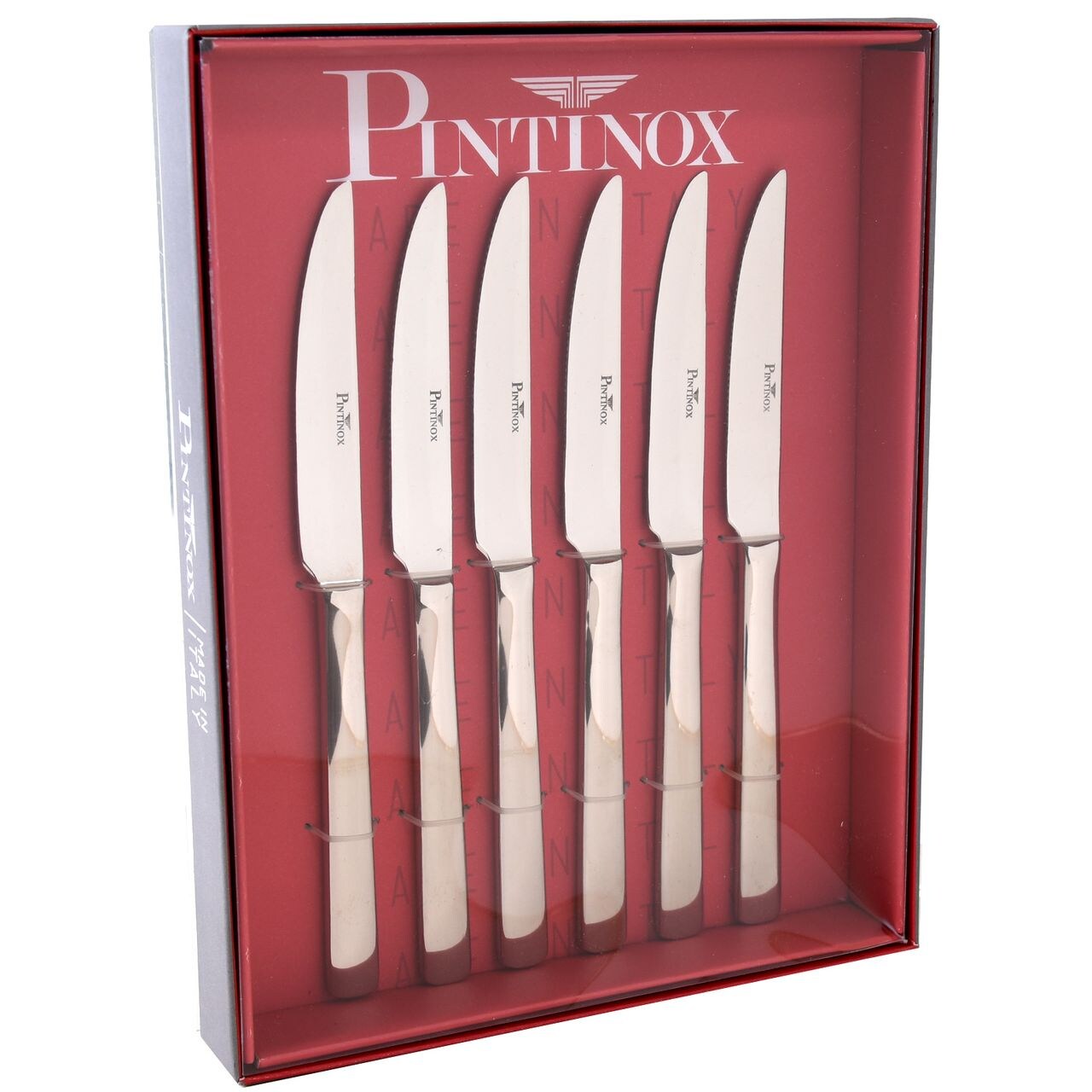 PINTINOX Steakmesser Haushaltsmesser Brötchenmesser Millenium 6tlg