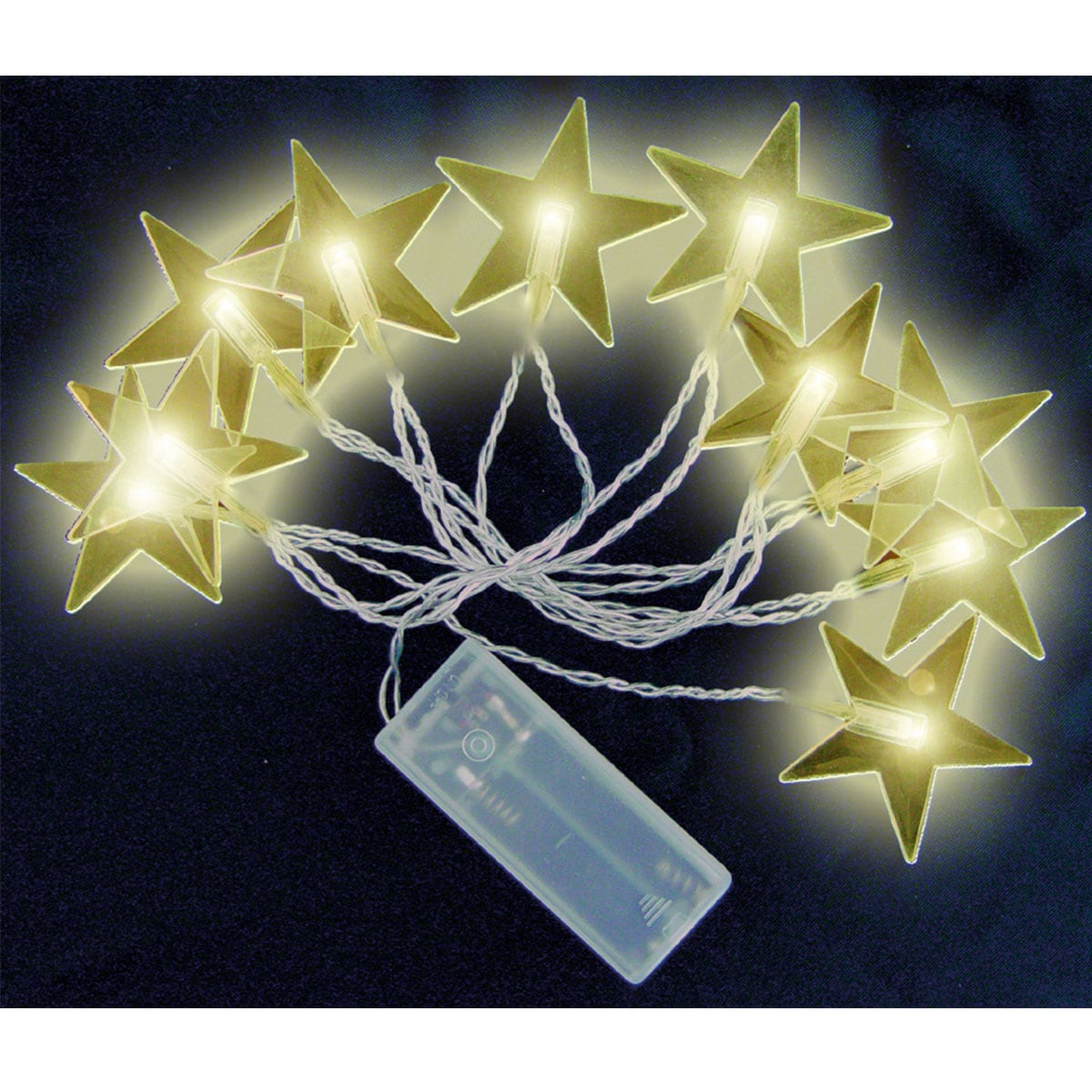 LEX 10er LED-Batterie Sternenkette innen 